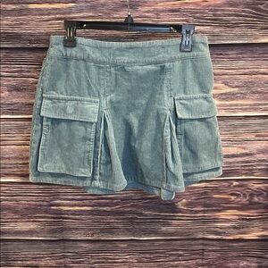 Wild Fable Light Blue/Green Corduroy Skirt